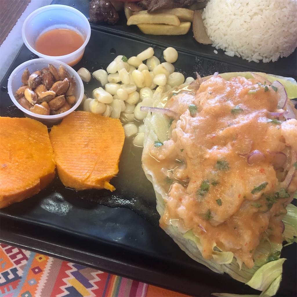 醤油味？ペルー料理美味しいです：El Tesoro Del Inca、Munay Rotisserie Chicken & Grill