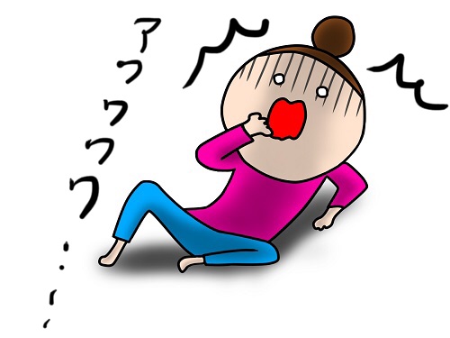 恐怖におののく女性