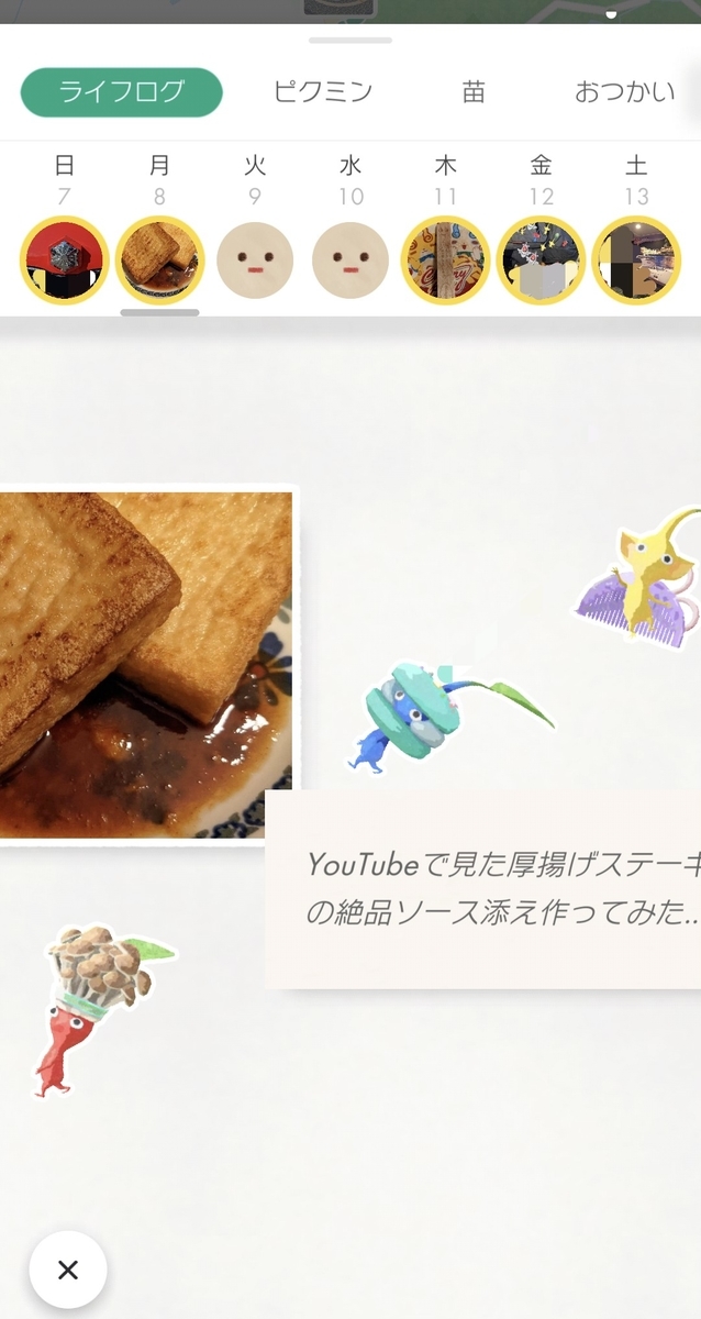 ピクミンブルームライフログ