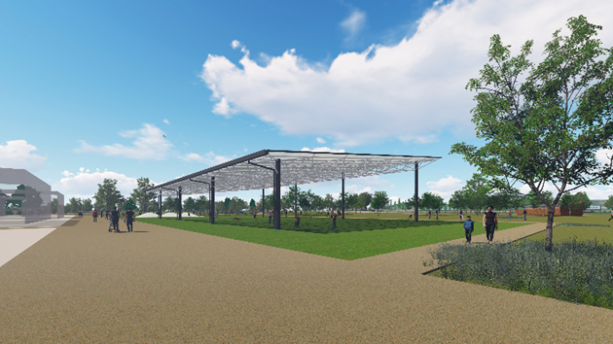 安満遺跡公園二次開園エリア「ＳＡＫＵＲＡ広場」