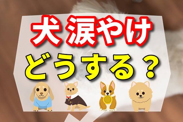 犬 涙やけ どうする？