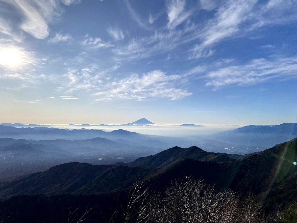 途中みえた富士山