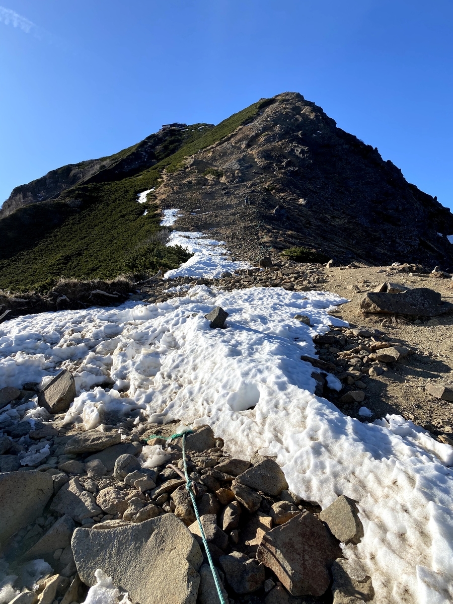 赤岳最後の登り