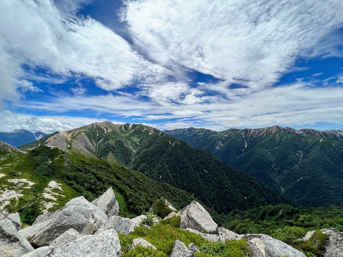 烏帽子岳頂上