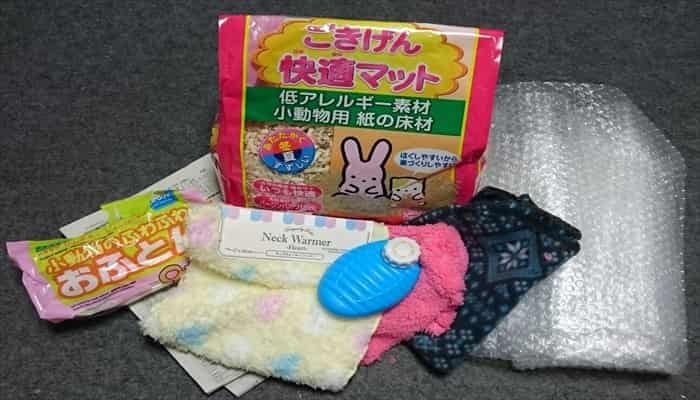 湯たんぽで温める