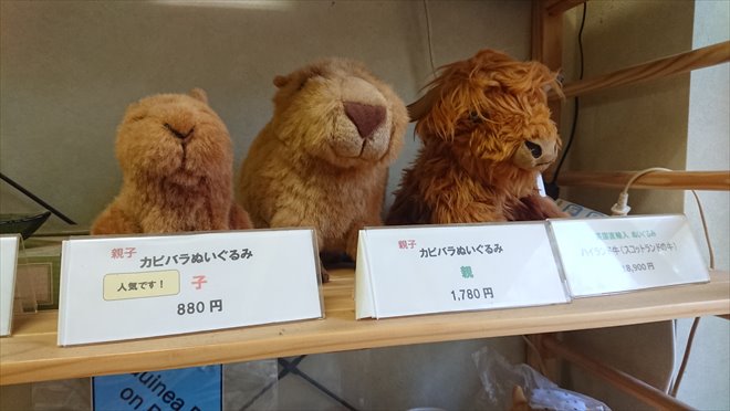 カピバランドPUIPUIお土産コーナー カピバランドPUIPUIお土産コーナー