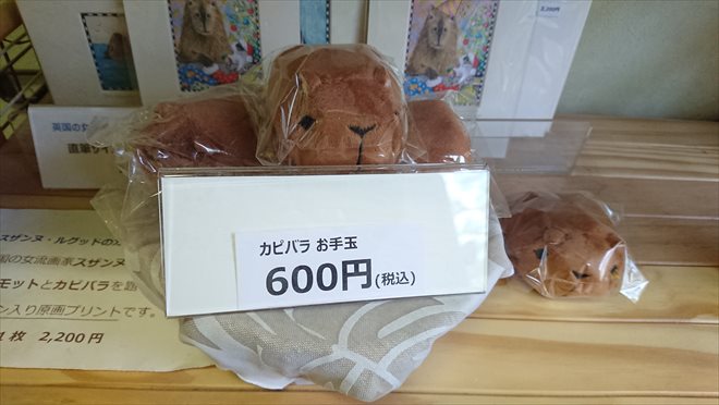 カピバランドPUIPUIのお土産コーナー カピバランドPUIPUIのお土産コーナー