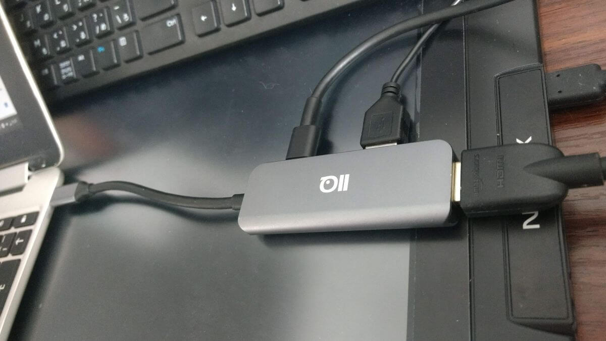 ChromebookでUSB HUBを使って充電・給電してHDMIも接続