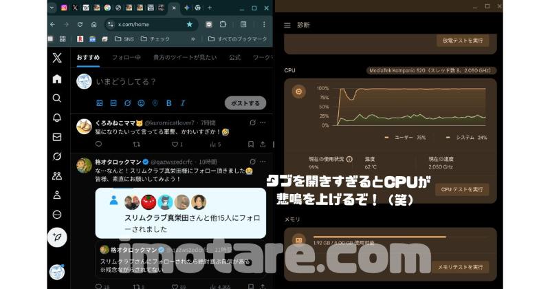 ASUS Chromebook CM30 Detachable (CM3001DM2A)はCPUが非力でひ弱