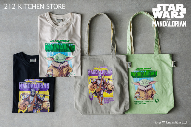 オンラインストア限定で、グローグーが描かれたTシャツとトートバッグも必見。