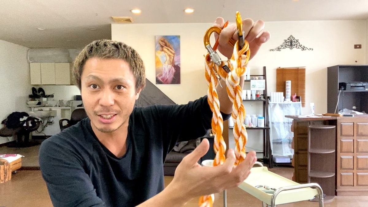PETZL(ペツル) スタノー スリング(ダイニーマスリング)とPETZL(ペツル) カラビナ