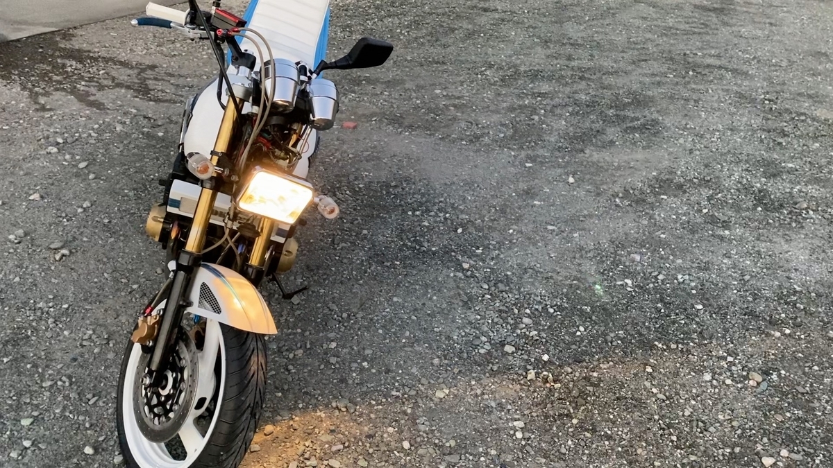xjr400初期型4HMの仮ナンバーから車検を受けて来ました