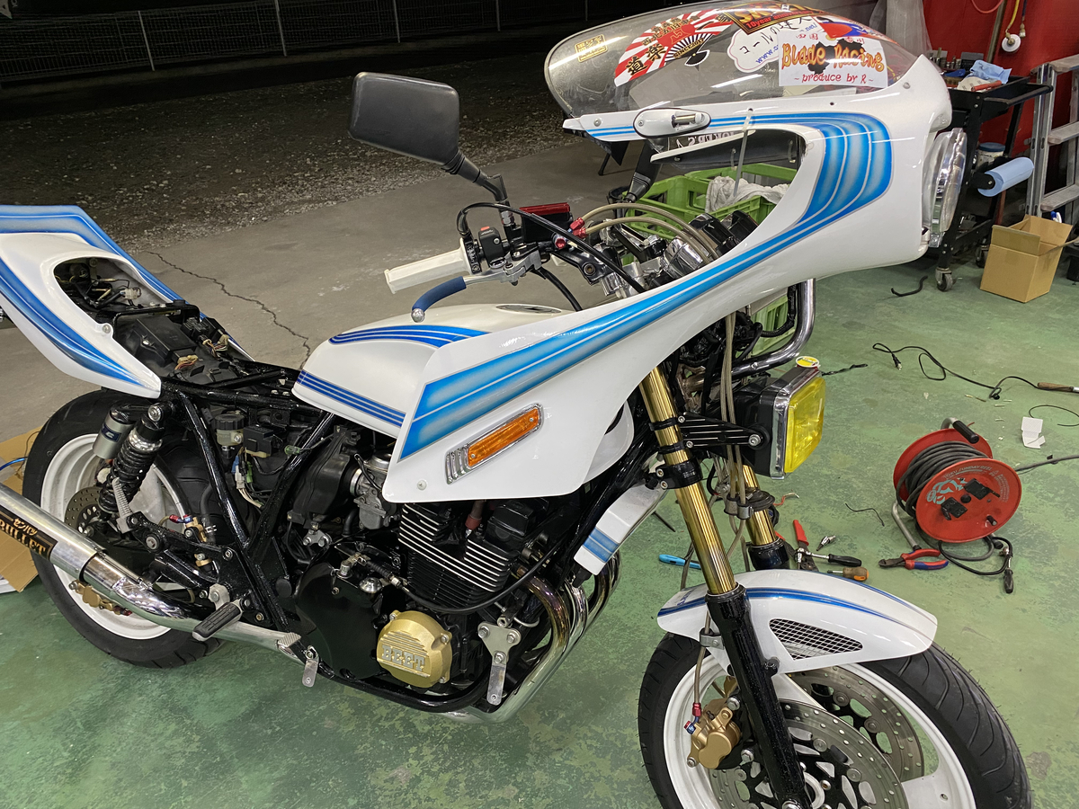 【族車】デュアルカウルの取り付け方 xjr400