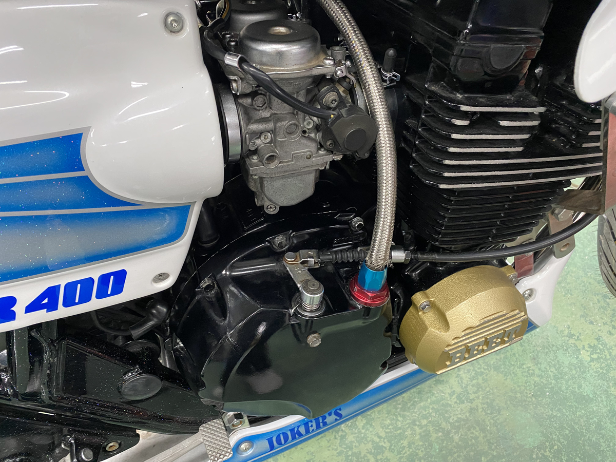 クラッチの遠い、近いの調整方法 xjr400