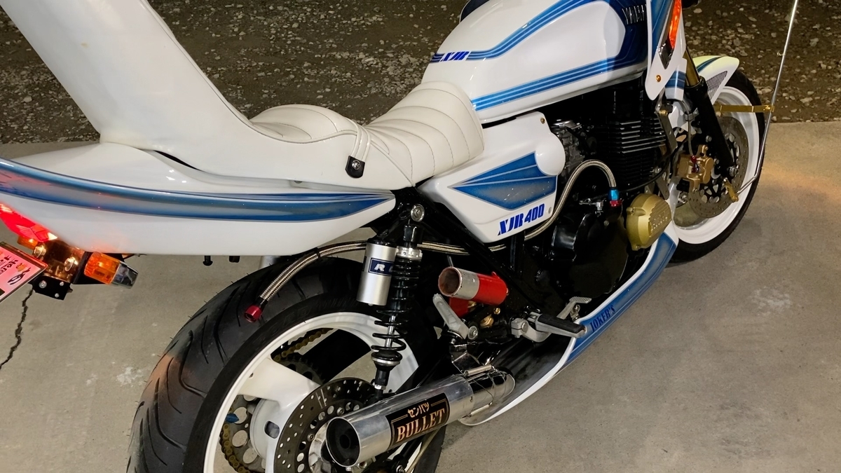 車屋によるxjr400の最終整備チェック