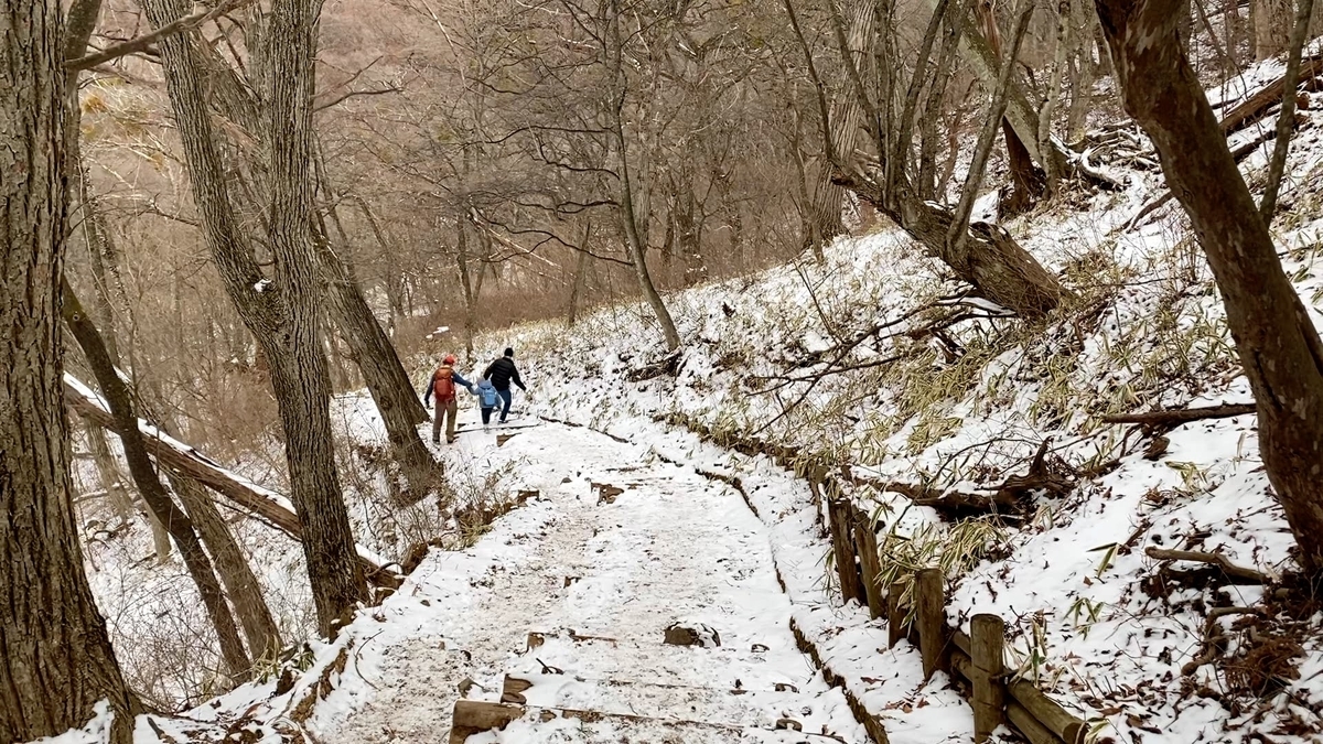 【2022年 初日の出練習】赤城山 鍋割山 登山（家族で登山）