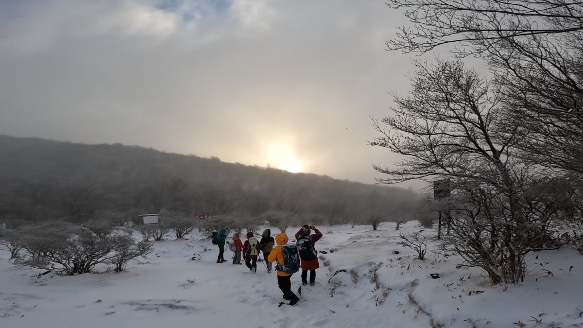 【2022年 初日の出】赤城山 鍋割山 登山（前橋ハイキングクラブ）ゴープロ10で撮影