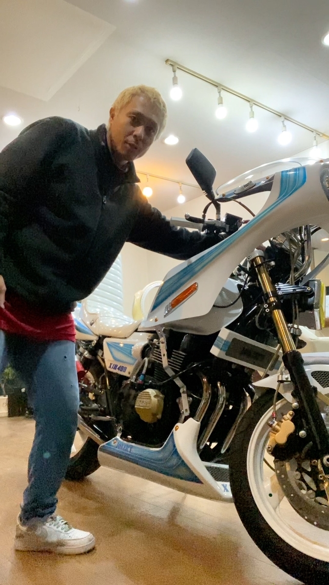 美容室で暴走？？ xjr400