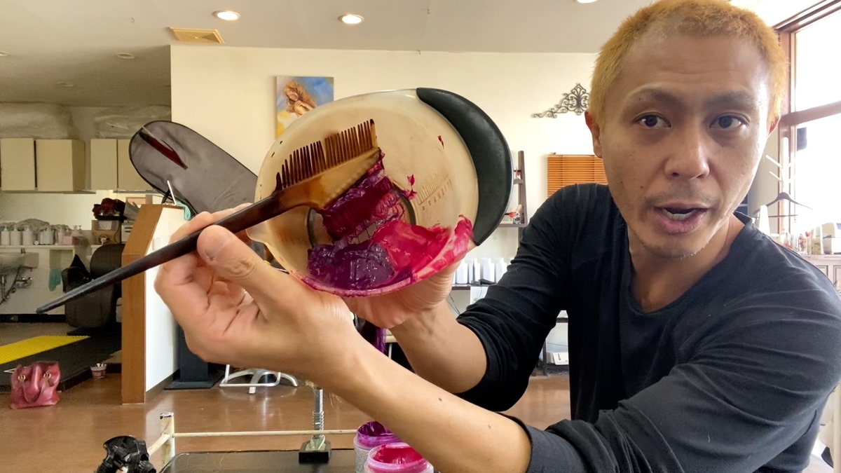 【ブリーチなし】カラーバターでピンクパープルに染めてみた！セルフカラー/フラッシュピンク/ショッキングパープル