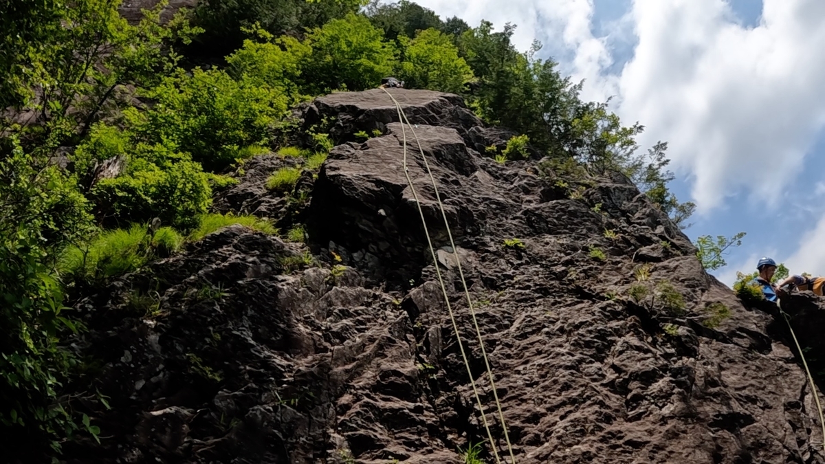 榛名山 黒岩 クライミング練習