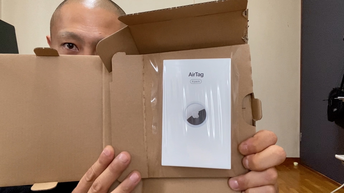 Air Tag エアタグ 4個　外箱あり　新品未開封 AirTag 空箱 新品 未使用品 Apple アップル エアタグ AirTag