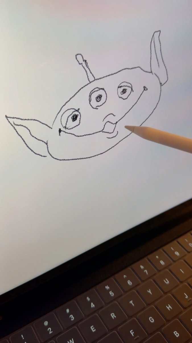 リトルグリーンメンの描き方 #Shorts