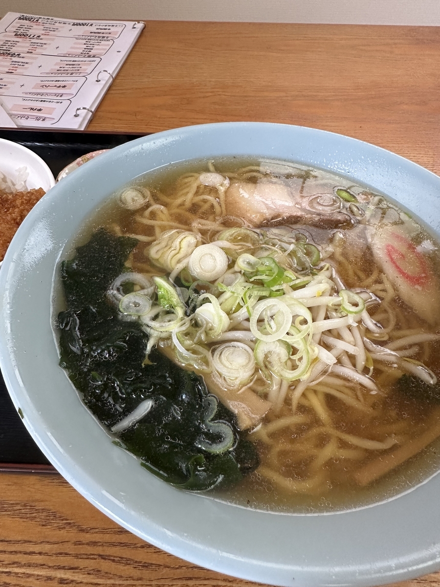 【国定食堂】醤油ラーメン＆ソースカツ丼の至福体験！