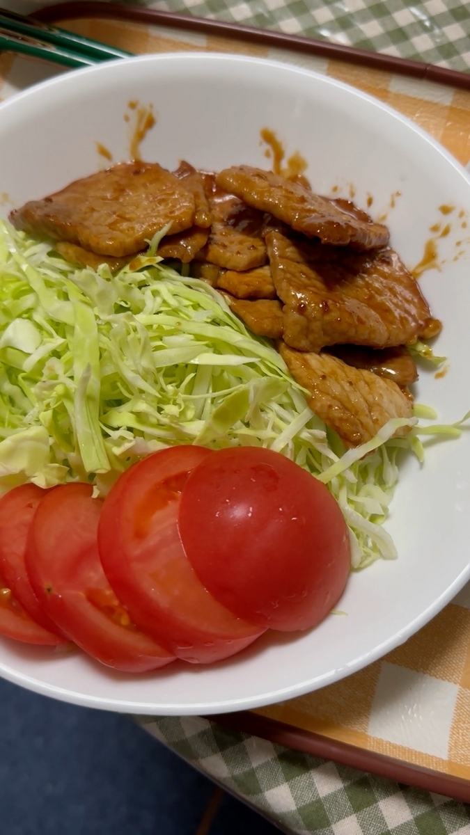 【家庭料理】おかんの手作り焼肉定食が絶品！