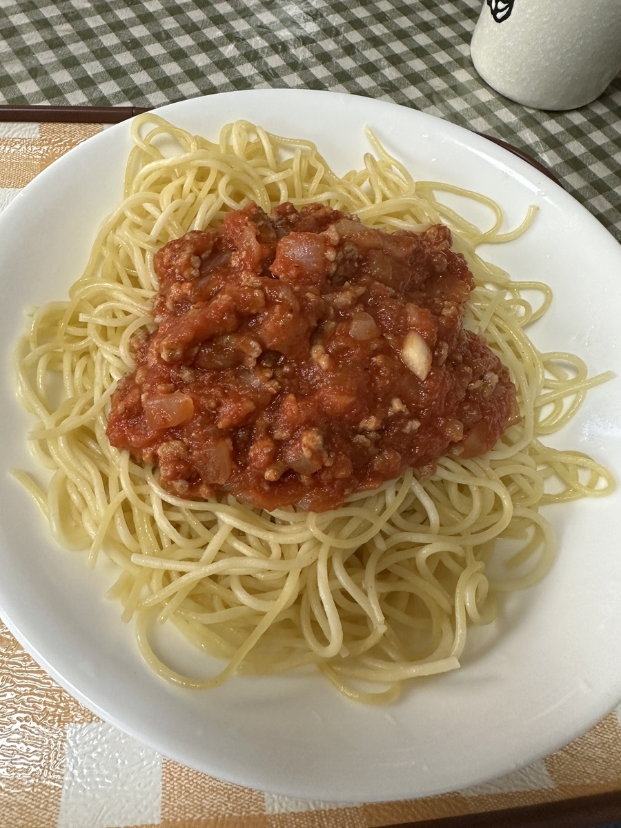 おかんが作る！ミートスパゲッティ