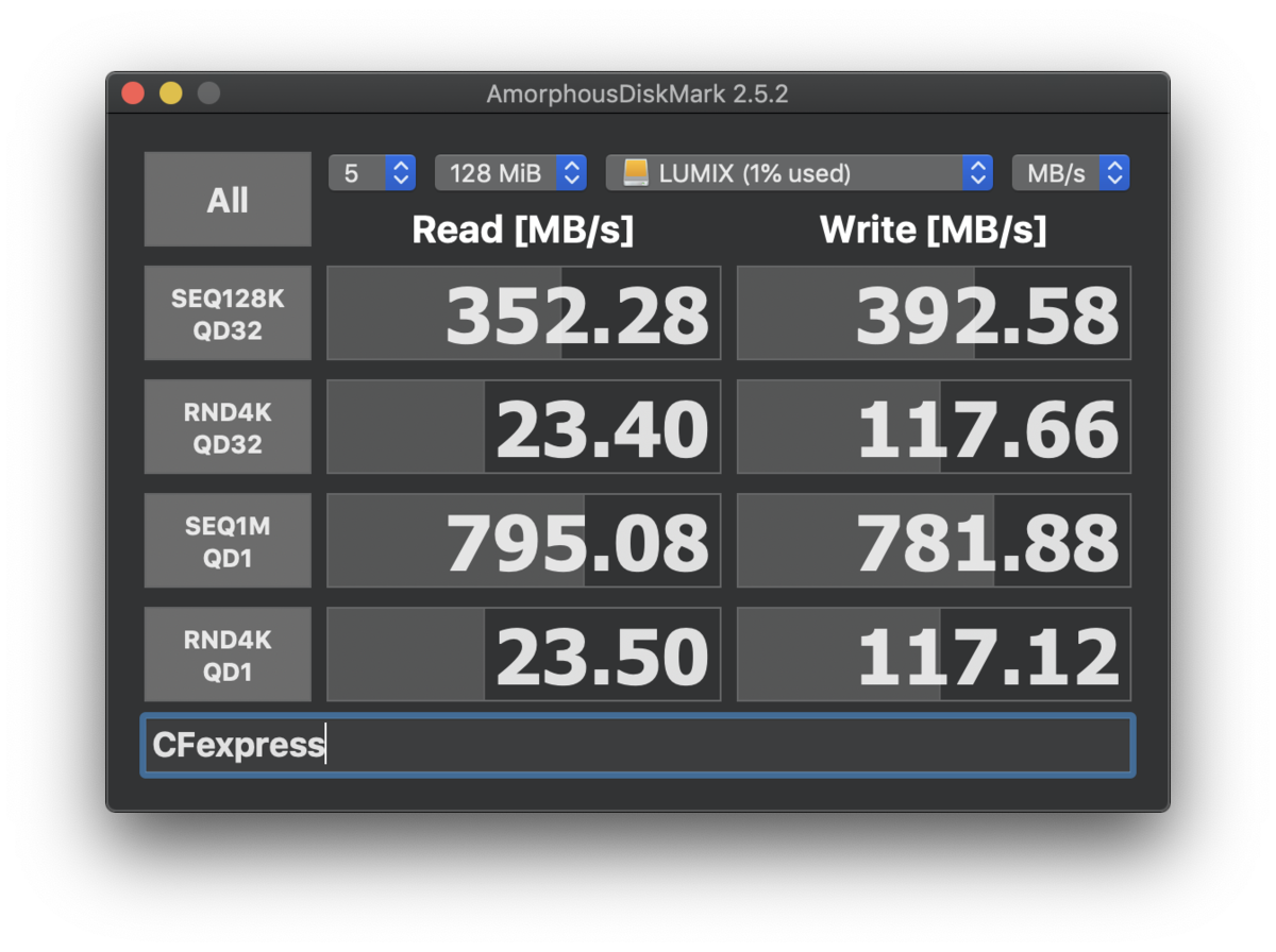 CFexpress（XQD）とSD UHSII の書き込みスピード比較【LUMIX S1R】 toshiboo's camera