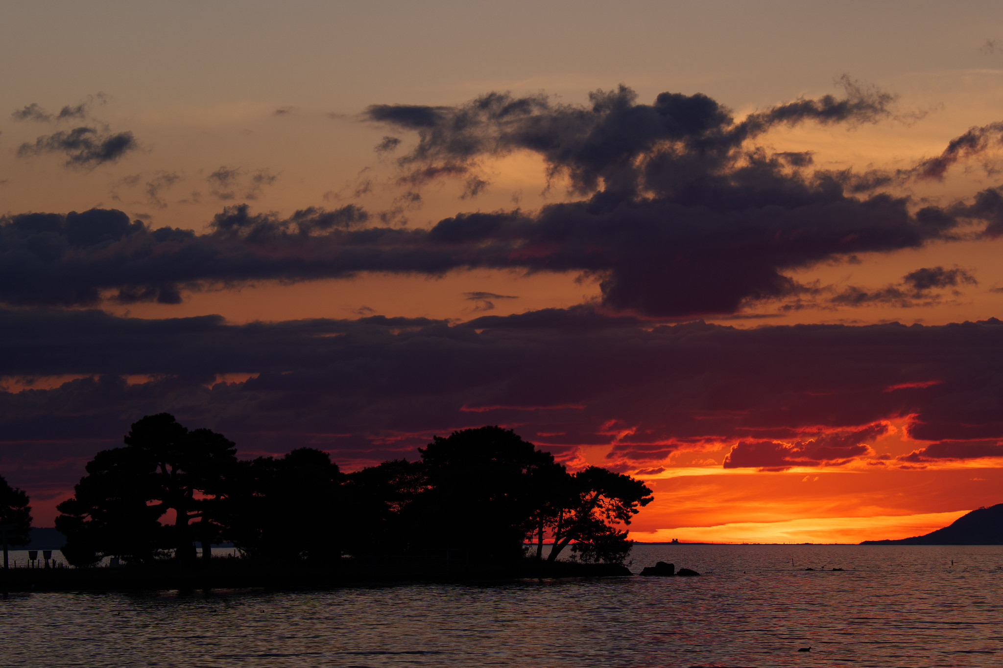 宍道湖の夕日