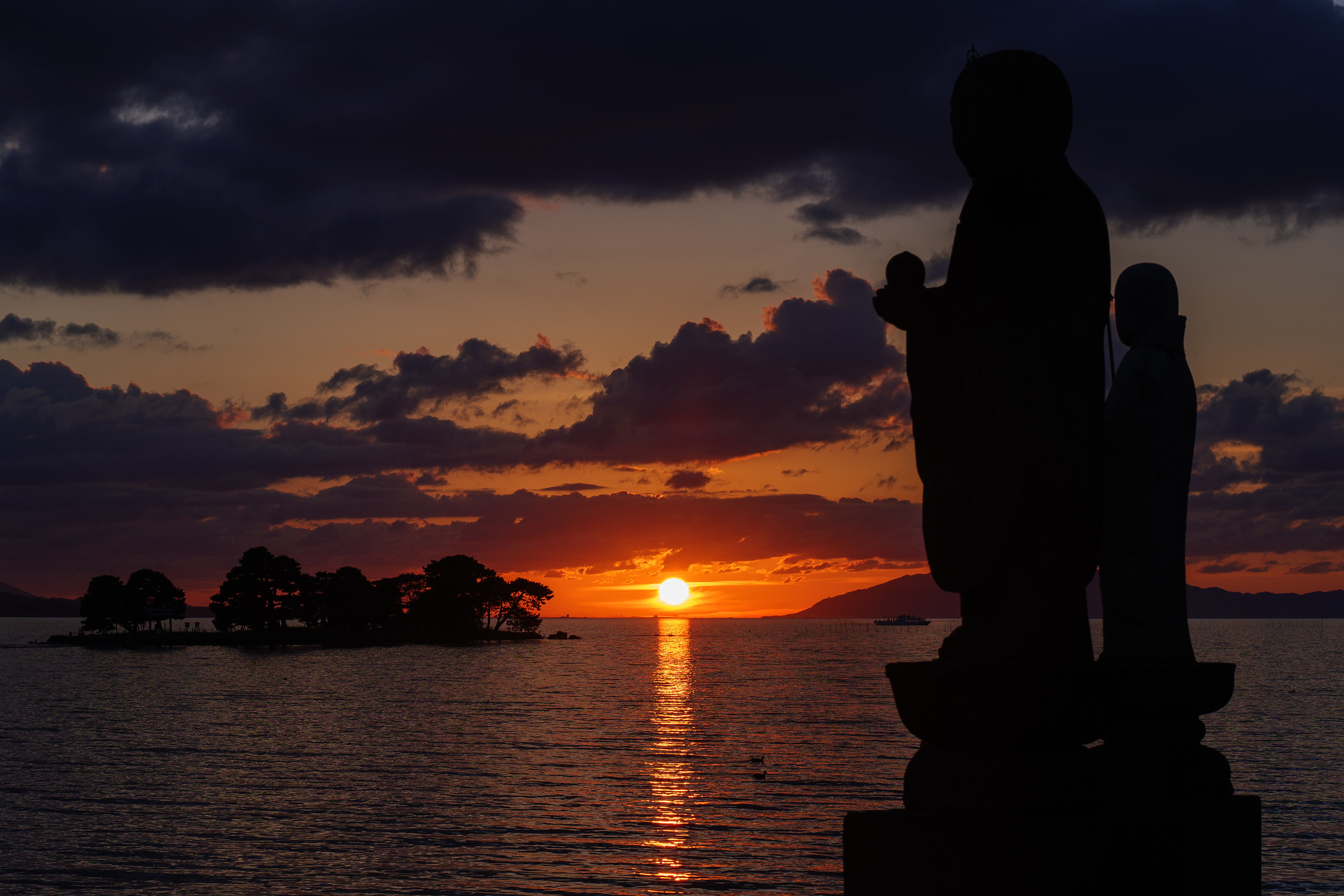宍道湖の夕日