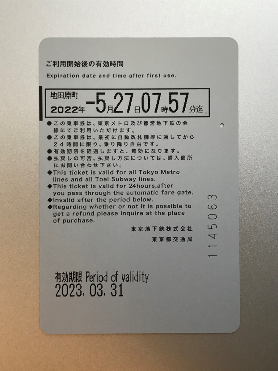 都営地下鉄・東京メトロ共通一日乗車券／1日御朱印巡りをしてみ