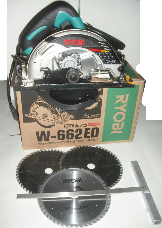 RYOBIマルノコ(刃付き) 送料無料】 リョービ 電子内装丸ノコ W-470ED ノコ刃外径125mm