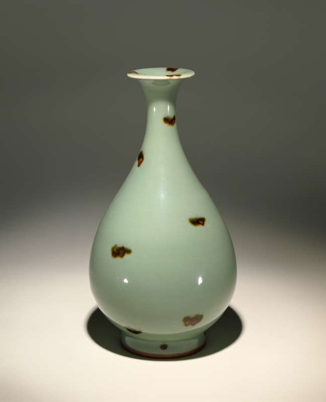 元時代龍泉窯飛青磁小花瓶 閑情四事──挿花・焚香・掛画・喫茶_挿花