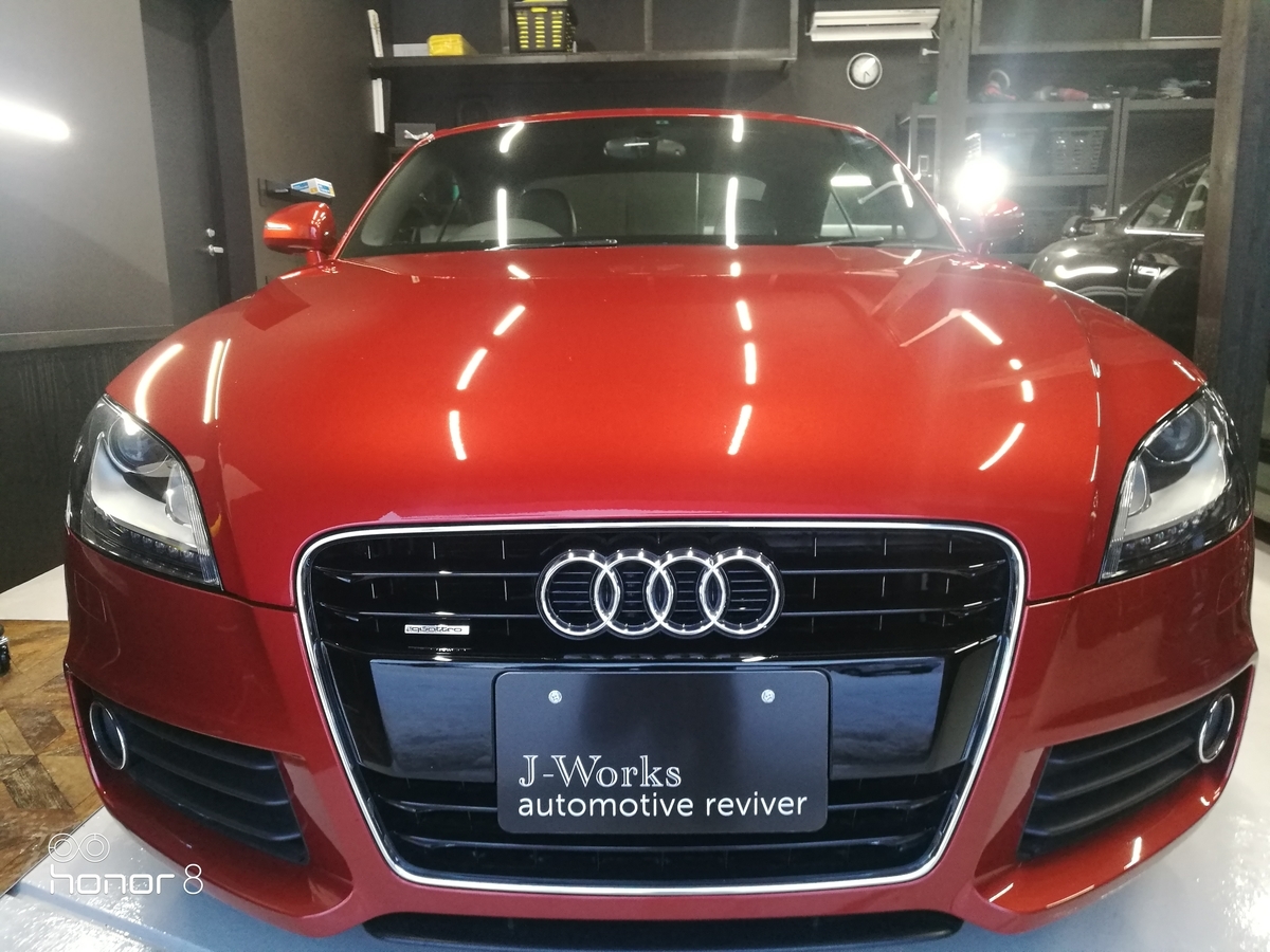 アウディ/TT quattro ボディ研磨＋フッ素樹脂結合系コーティング　札幌