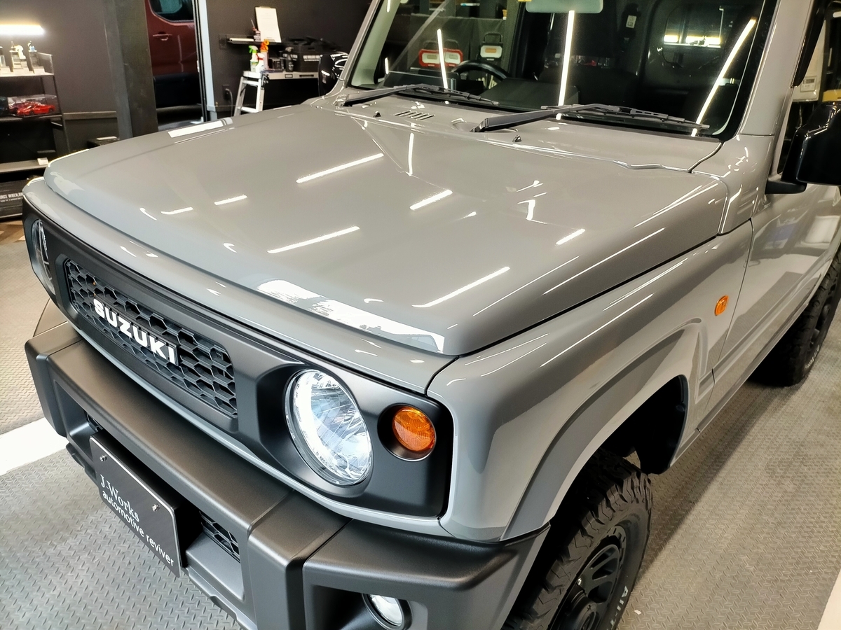自動車ボディパーツ グレー 未塗装キット 車ボディコーティング＃162 スズキ/ジムニー JB64W ボディ磨き＋