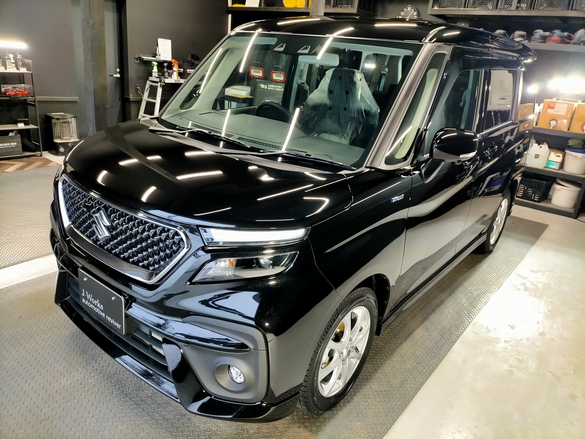 新車スズキ/ソリオ バンディット ハイブリッド 樹脂硬化型コーティング【Ω/OMEGA】札幌北広島江別恵庭千歳石狩岩見沢１