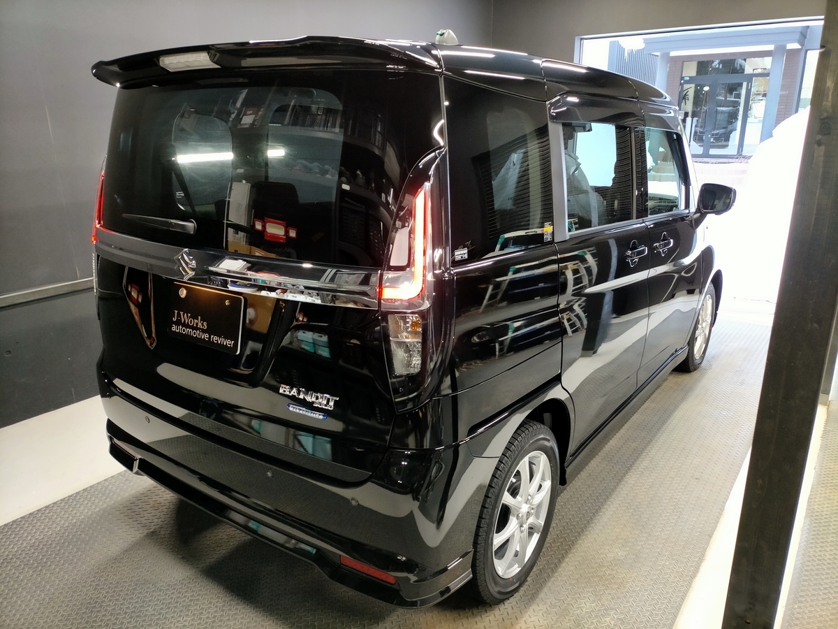 新車スズキ/ソリオ バンディット ハイブリッド 樹脂硬化型コーティング【Ω/OMEGA】札幌北広島江別恵庭千歳石狩岩見沢４
