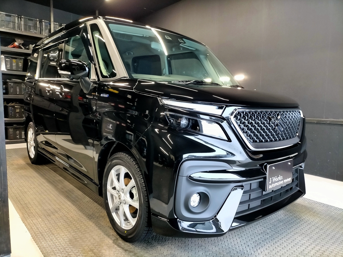 新車スズキ/ソリオ バンディット ハイブリッド 樹脂硬化型コーティング【Ω/OMEGA】札幌北広島江別恵庭千歳石狩岩見沢２