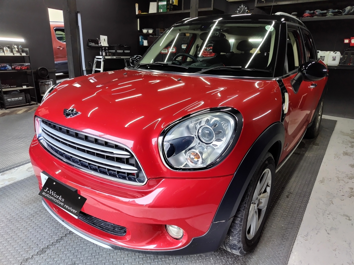 ミニクーパーDクロスオーバー 車内除菌消臭クリーニング札幌MINI北広島恵庭千歳市ディーラー外装