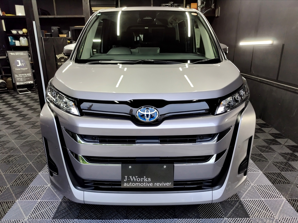 新車ノア 樹脂硬化型コーティングOMEGA トヨタ札幌北広島恵庭江別千歳旭川ディーラー北見キーパー