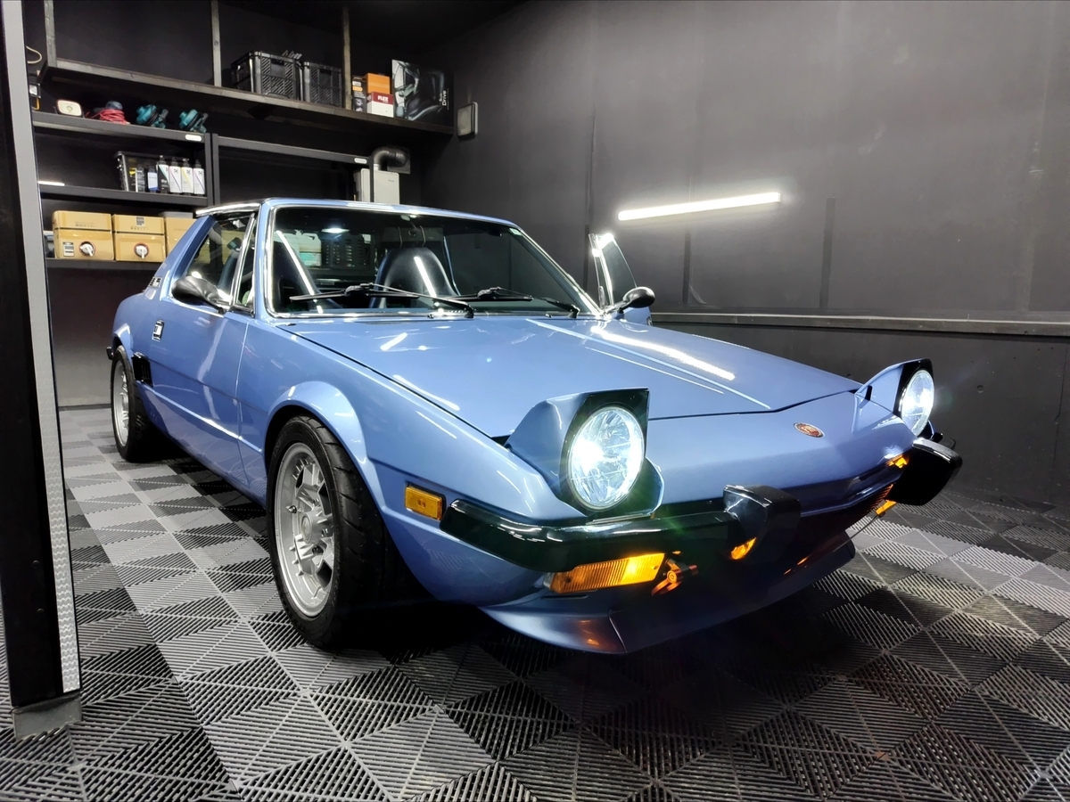 フィアット X1/9 ベルトーネ 内装補修＋車内クリーニング＋レザーコーティングリトラクタブル
