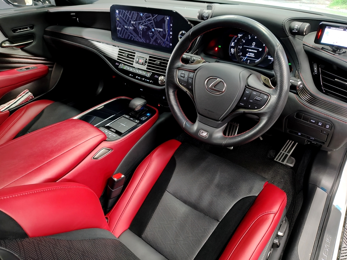 LS500 Fスポーツ革シート補修リペア+レザーコーティング レクサス修理札幌北広苫小牧江別千歳旭川ディーラーCPOインテリア