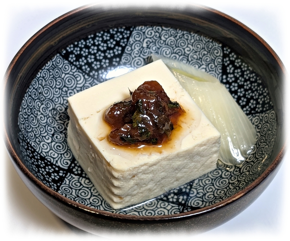 梅ドレで湯豆腐