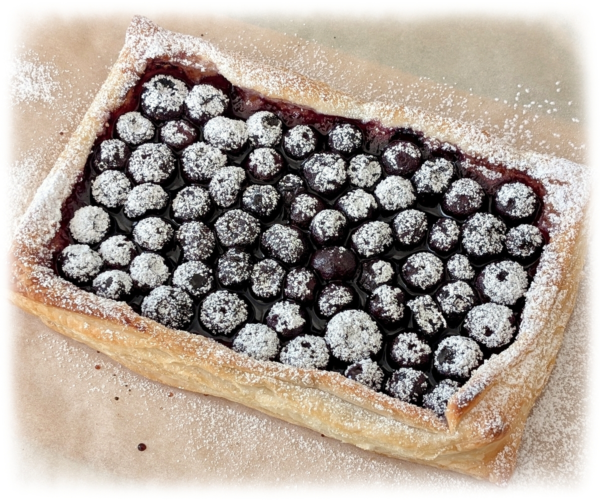 ブルーベリーのパイ