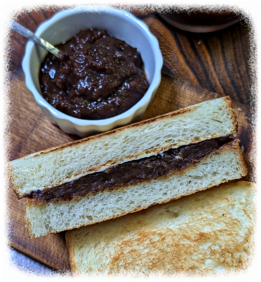 デーツあんこと、あんバターサンド