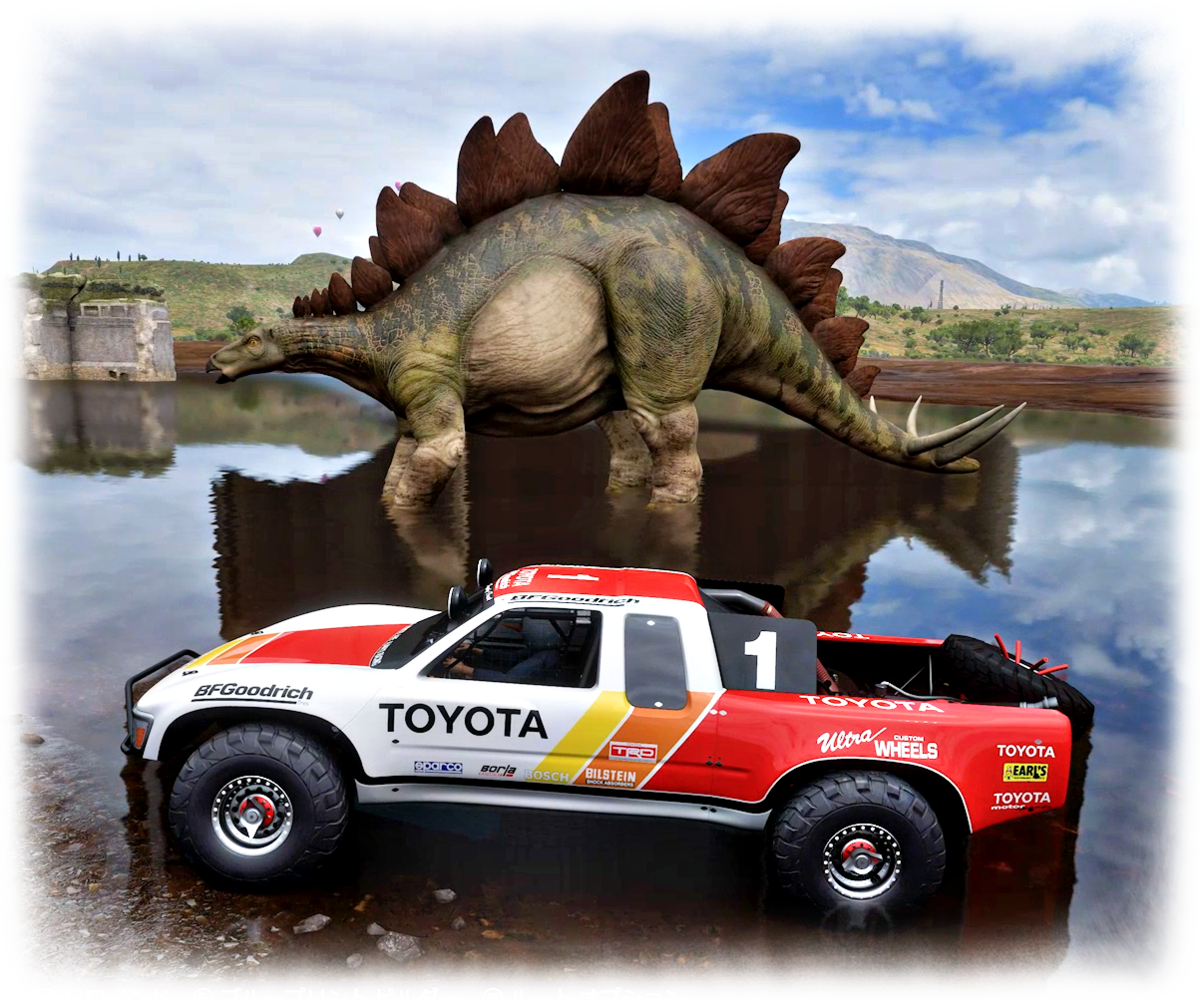 ForzaHorizon5内のステゴサウルス