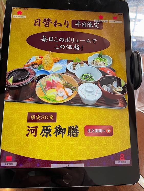すなば珈琲・二代目村上水産鮮魚部日替わりランチ