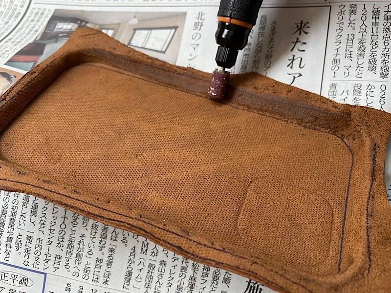 レザークラフトスマホケース